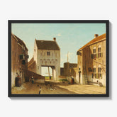 A Town Gate in Leerdam by Jan Weissenbruch - thumbnail_1_bf_66fc58798213847b6f3579b2